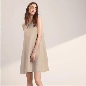 Aritzia Wilfred Tan Trompette Vegan Suede Dress Size XS
